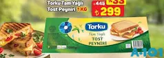 TORKU TAM YAĞLI TOST PEYNİRİ 1 KG fiyat ve kampanya bilgisi